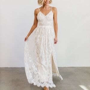 Baltic Born Cozette White Lace Gown